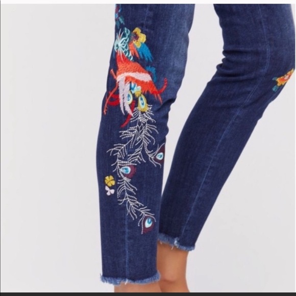 Free People Embroidered Jeans - Picture 4 of 9